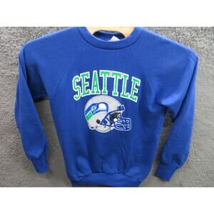 Vintage SEATTLE SEAHAWKS Men's Medium HEALTHKNIT 50/50 Crewneck Sweatshirt